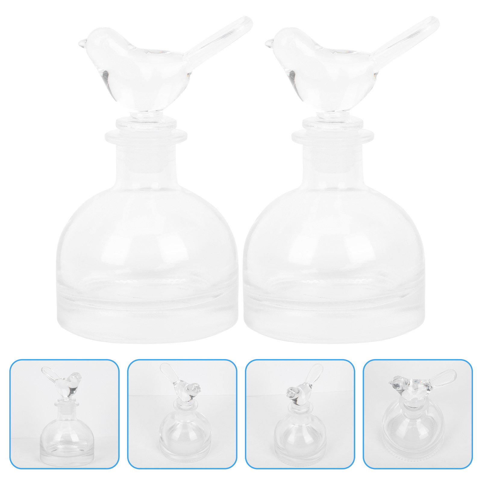 Fragrance Home Decor - 2 adet cam parfüm şişeleri Premium