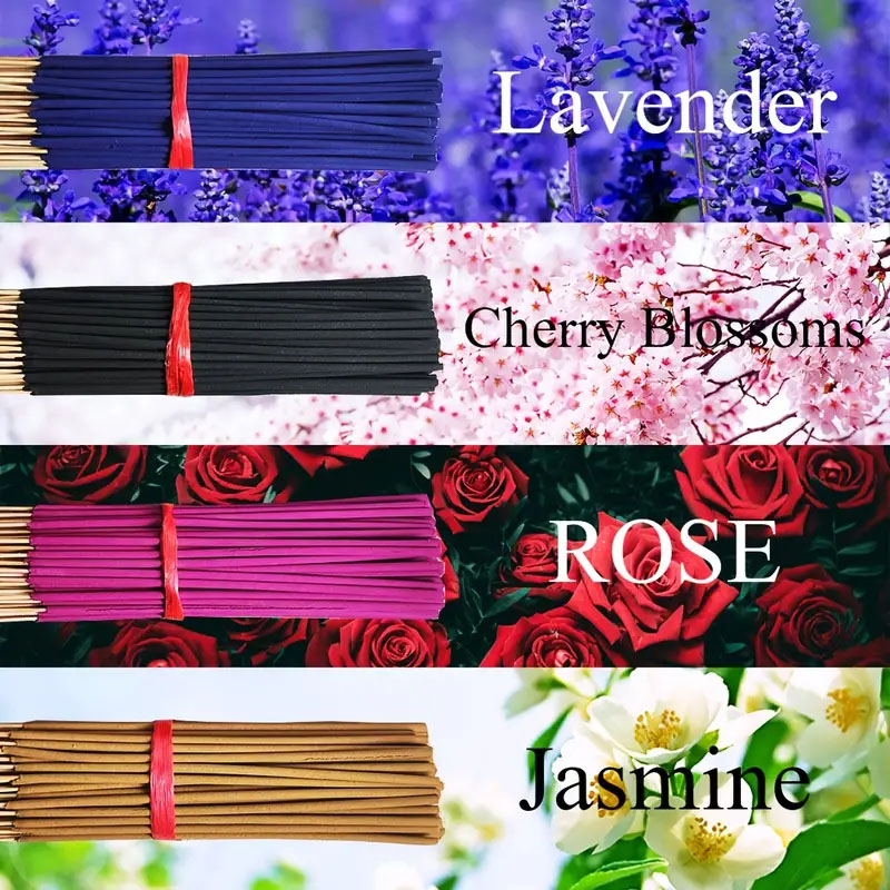 Home Fragrance Rose - 80/200 Doğal Tütsü Çubukları - Ev