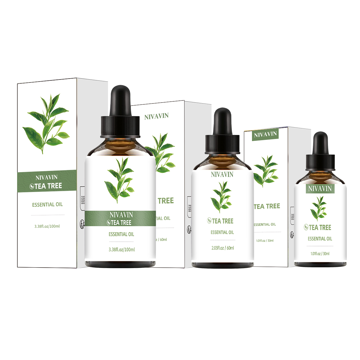 Home Fragrance Co - NIVAVIN 30ml/60ml/100ml Çay Ağacı Yağı, doğal