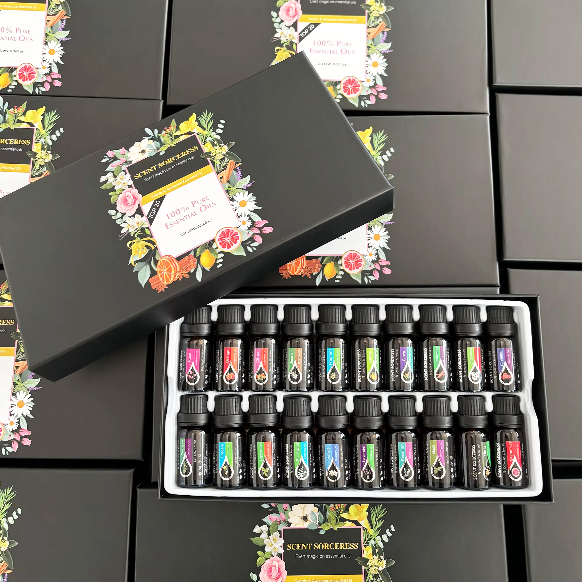 Home Fragrance Accessories - 20 adet/set Uçucu Yağ Seti Lavanta
