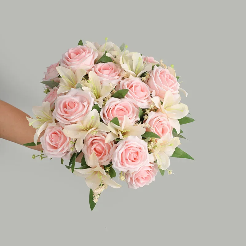 Home Fragrance Rose - Düğün yapay çiçekler kar tanesi zambak