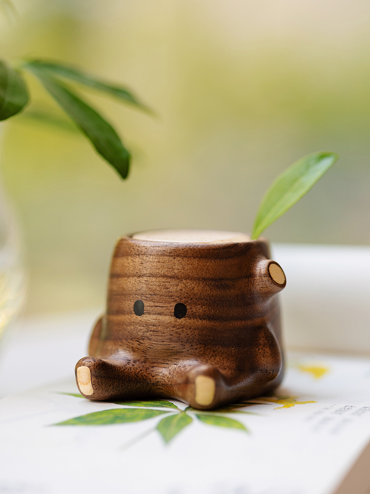 Home Fragrance Workshop - Yaratıcı Küçük Ağaç Kütüğü Araba Kokusu