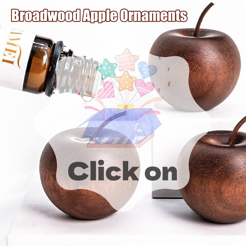 Fragrance Home Decor - 1 adet ahşap elma şekilli uçucu