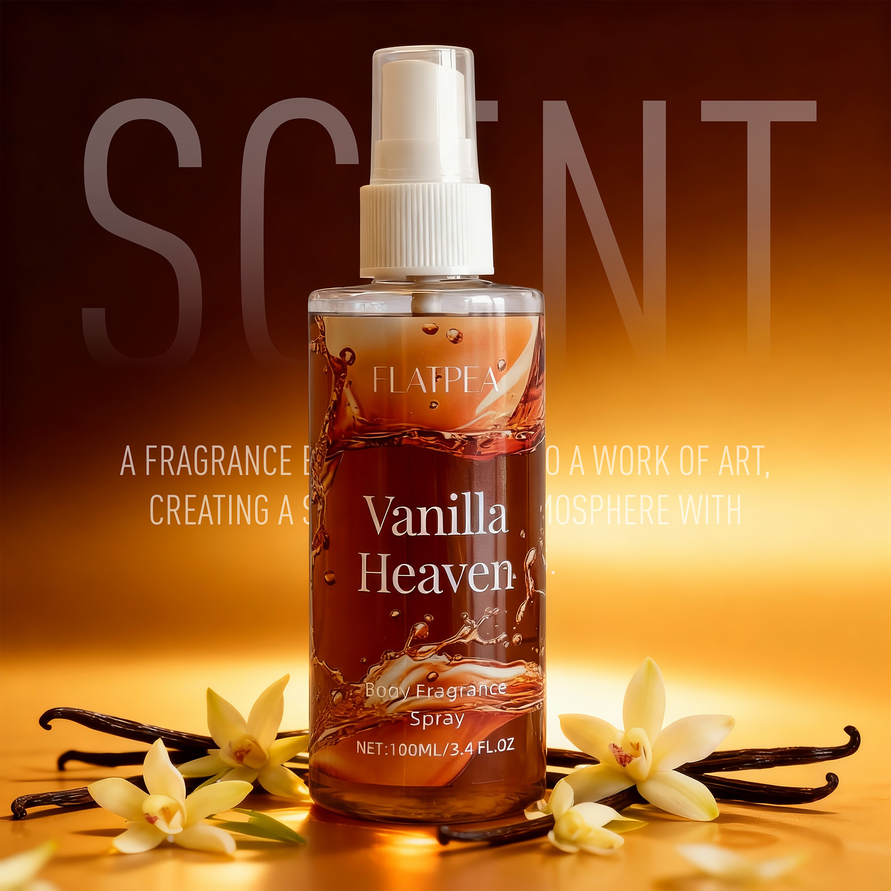 Home Spray Fragrance - 1 adet 100ml Taşınabilir Vanilya Karamel