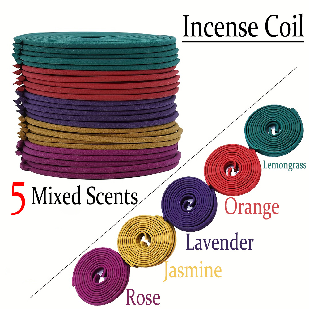 Home Fragrance Rose - Yüksek Kaliteli Klasik Spiral Tütsü Karışık