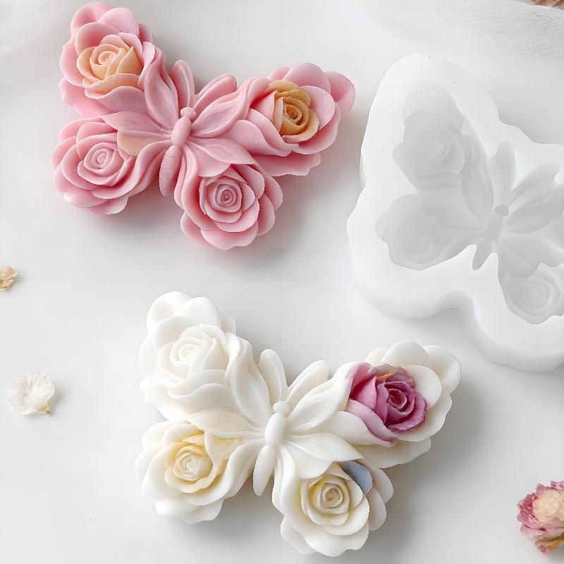 Home Fragrance Rose - DIY Gül Kelebek Formu silikon kalıp