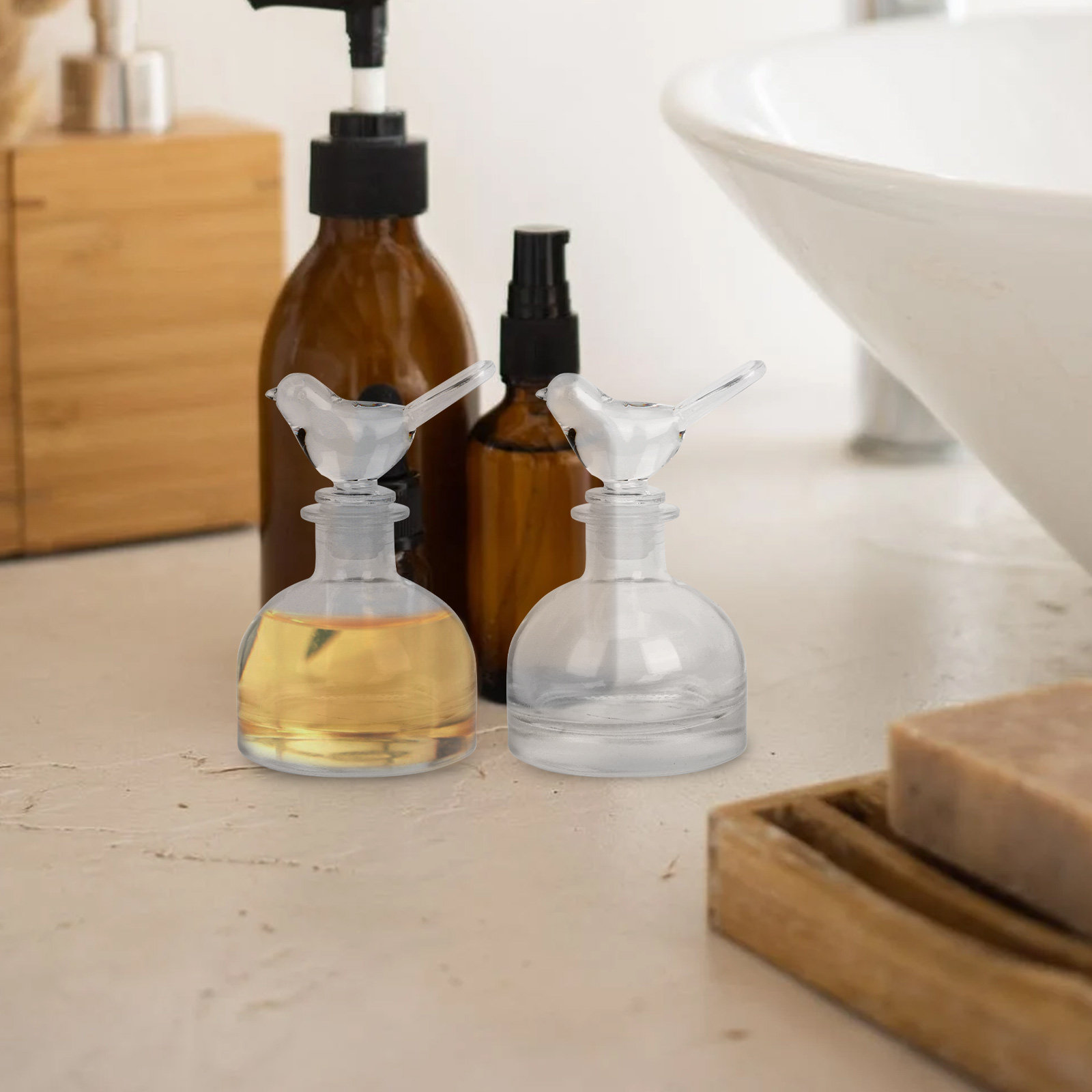 2 adet cam parfüm şişeleri Pre - Fragrance Home Decor incelemesi ve fiyatı