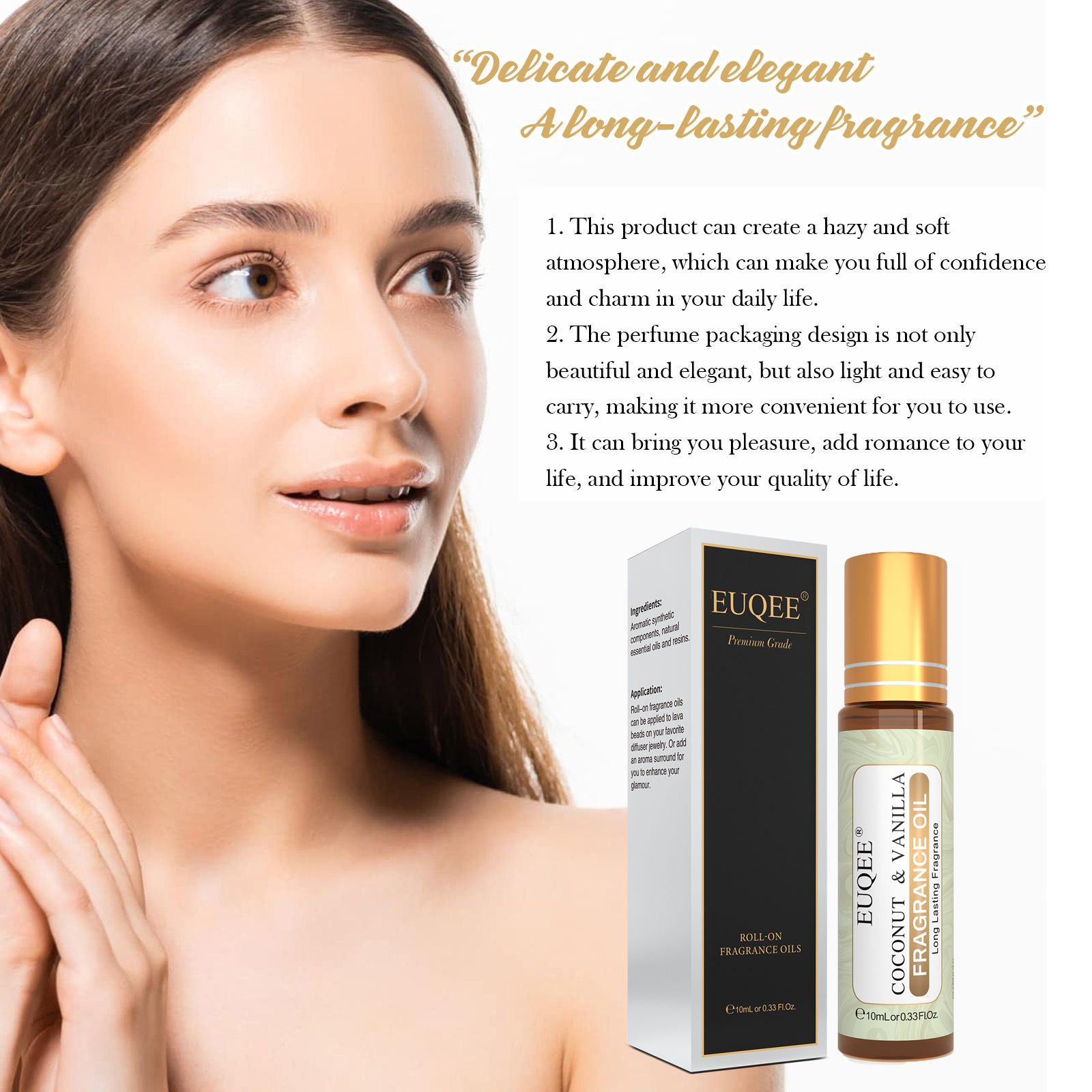 EUQEE 10 ml kadın Rulo Koku Ya - Home Fragrance Rose incelemesi ve fiyatı