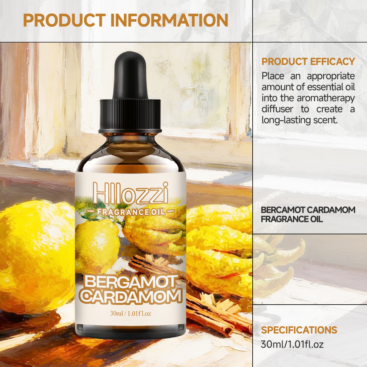 BERGAMOT KARDEMUMA KOKU YAĞI N - Home Fragrance Co incelemesi ve fiyatı
