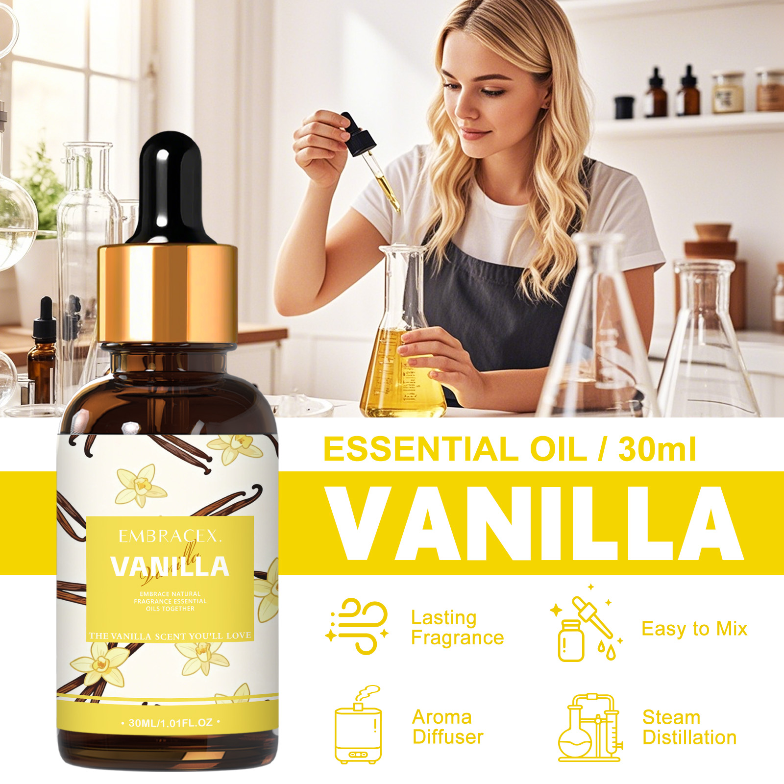 30ml Vanilya Esansiyel Yağı Di - Home Fragrance Accessories incelemesi ve fiyatı
