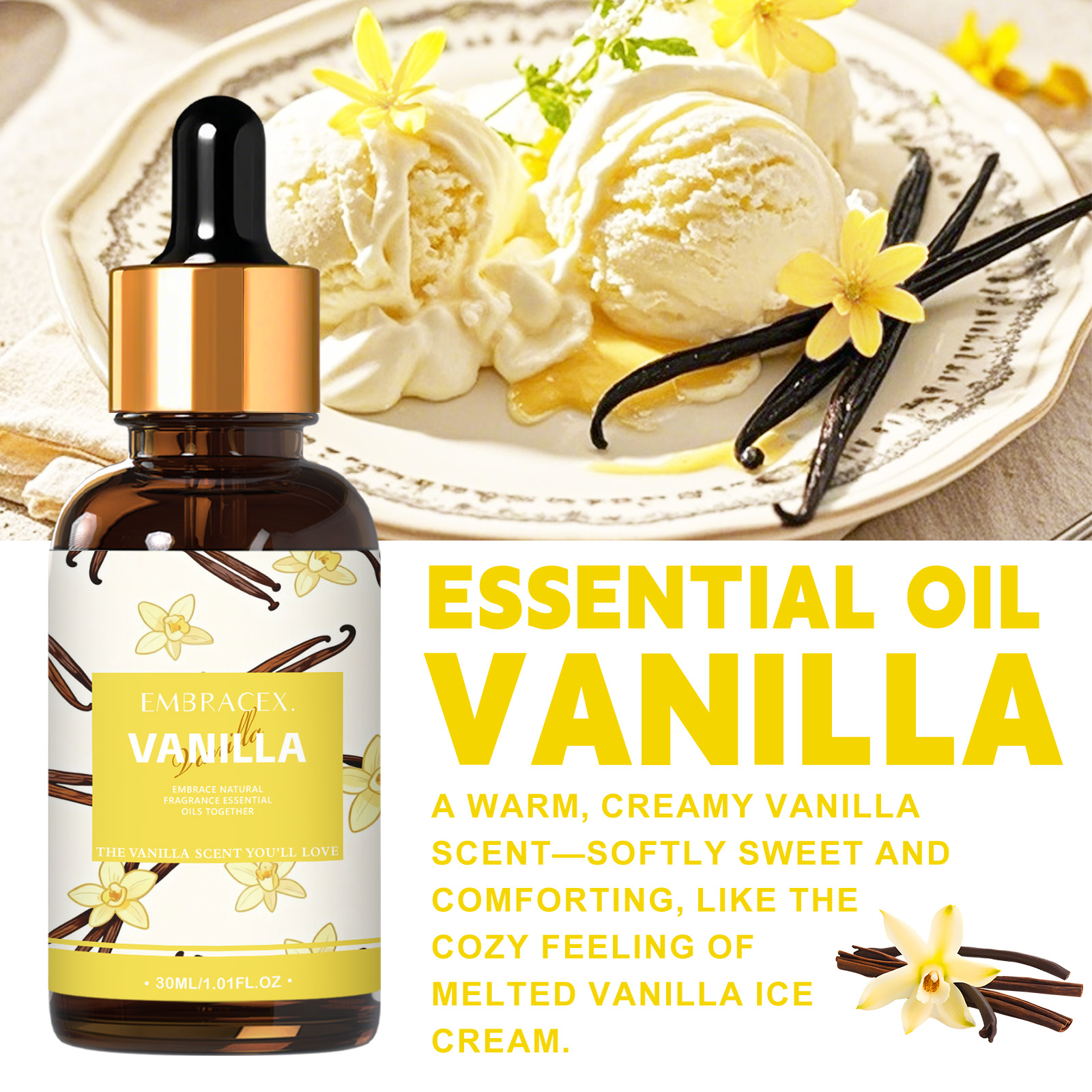 30ml Vanilya Esansiyel Yağı Di - Home Fragrance Accessories incelemesi ve fiyatı