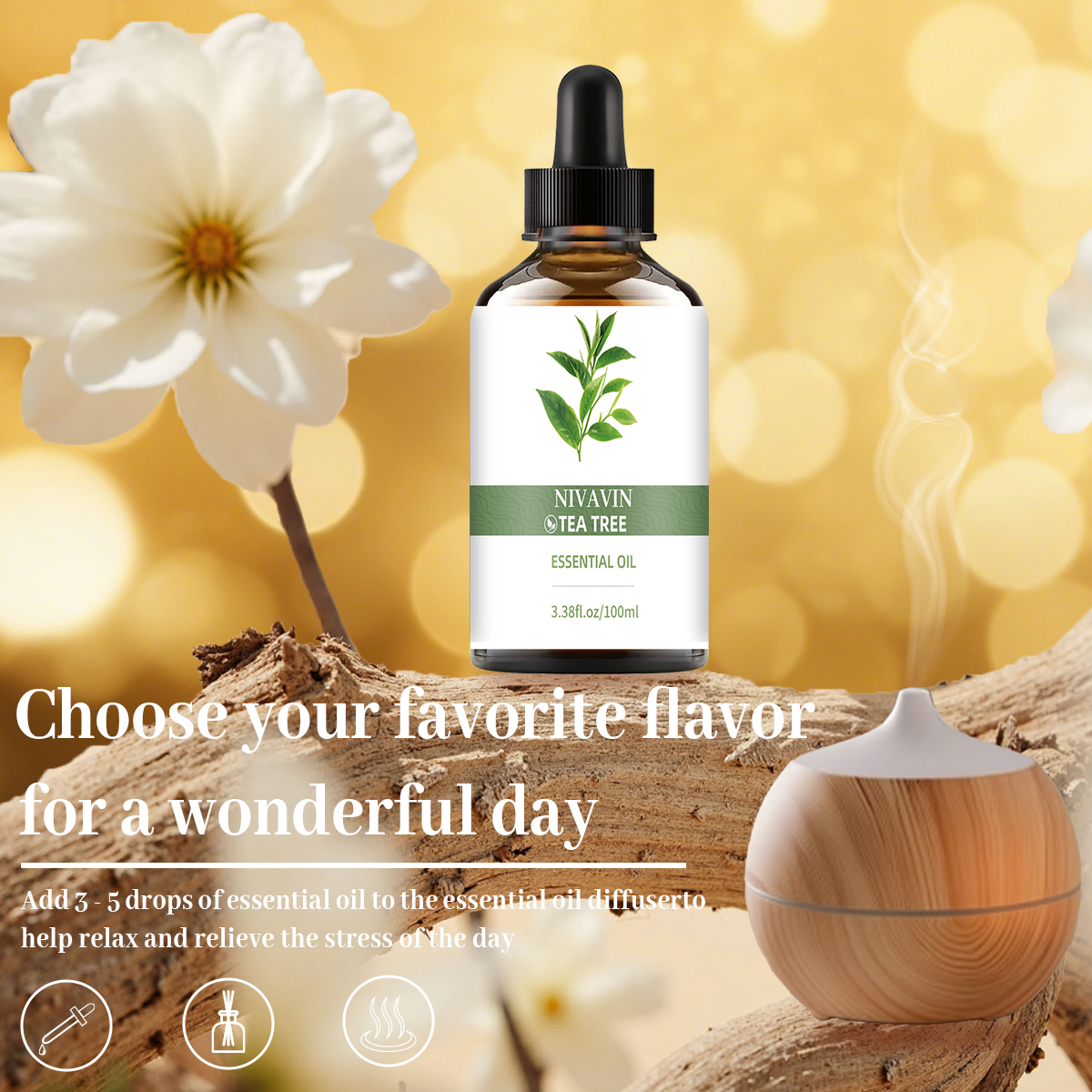 NIVAVIN 30ml/60ml/100ml Çay Ağ - Home Fragrance Co incelemesi ve fiyatı