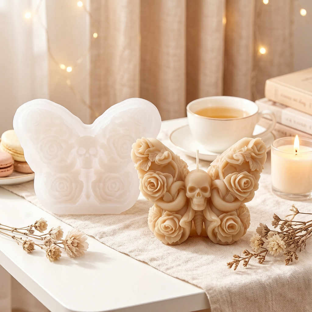 3D Kafatası Gül El Mum Silikon - Home Fragrance Rose incelemesi ve fiyatı