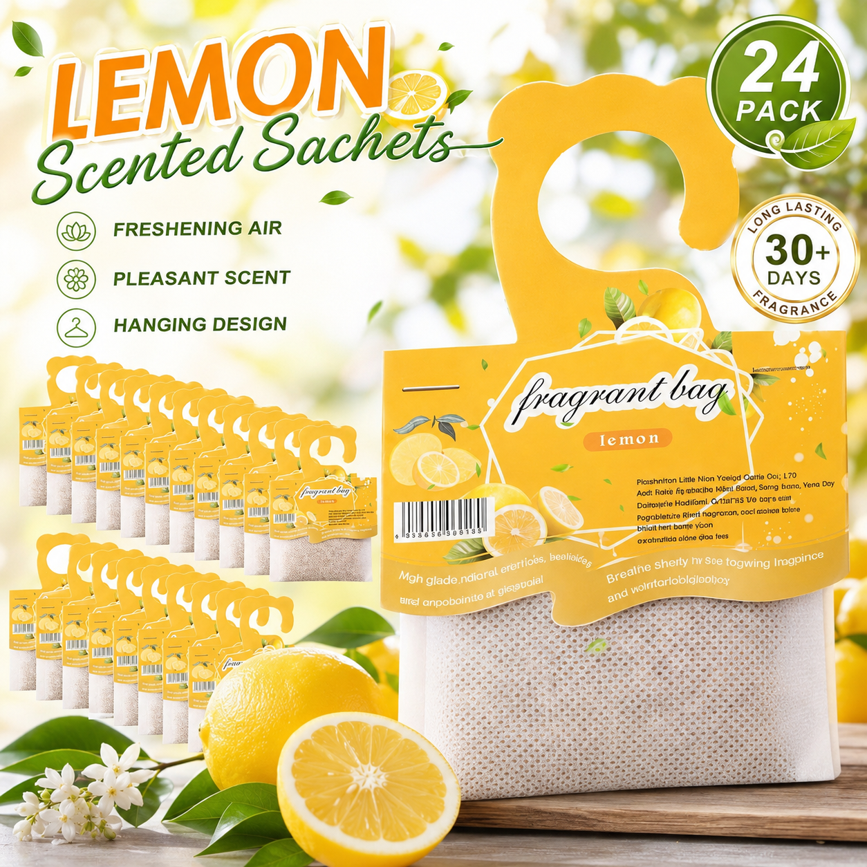 Asılı Limon Kokulu Keseler, Do - Home Fragrance Janzen incelemesi ve fiyatı