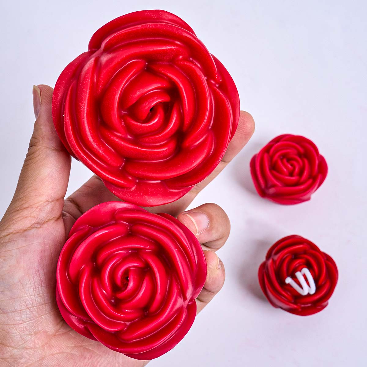 3D Çiçek Şekli Silikon Mum Kal - Home Fragrance Rose incelemesi ve fiyatı