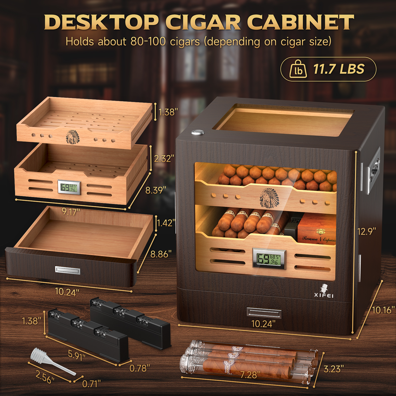 Puro Humidor Dolabı, LED Aydın - Home Fragrance Maple Walnut incelemesi ve fiyatı